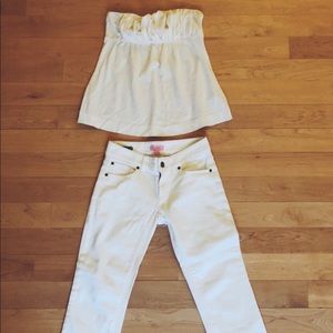 Lilly Pulitzer Palm Beach Fit White Denim Pants